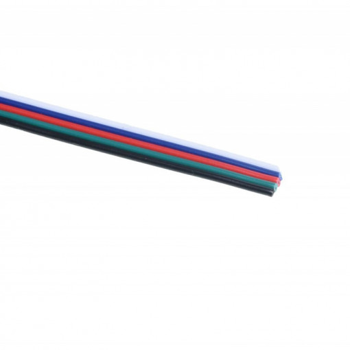 Cablu alimentare LED RGB cu 5 fire pachet 10 metri