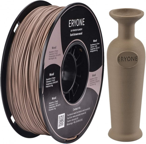 Filament ERYONE Light Wood PLA-1Kg 1.75mm