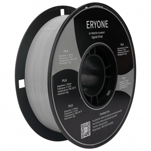 Filament ERYONE PLA Signal Grey-1Kg