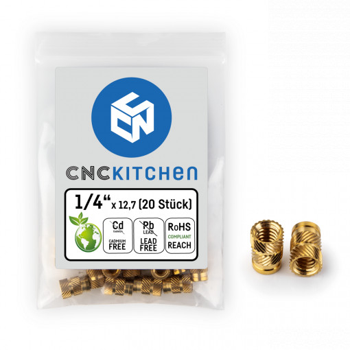 Piulite inserabile 1/4"-pachet 5 bucati