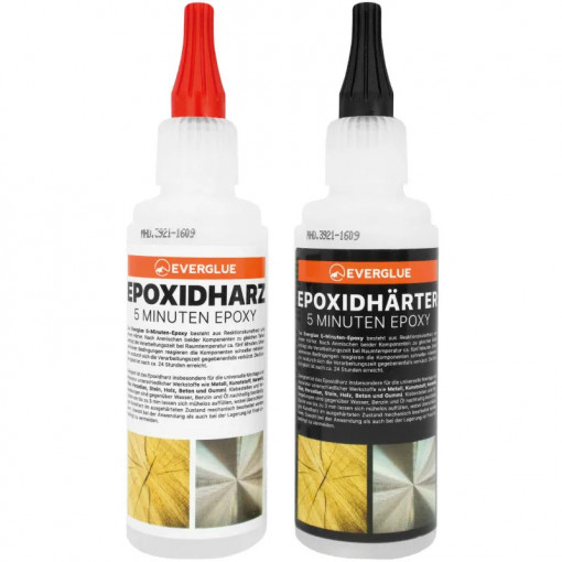 Everglue 5 minute epoxy 1:1 epoxy resin 200g (A+B)