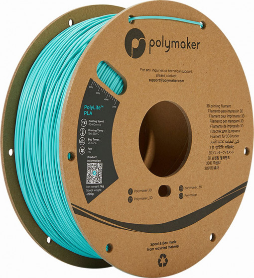 Filament POLYMAKER PolyLite PLA Teal 1Kg