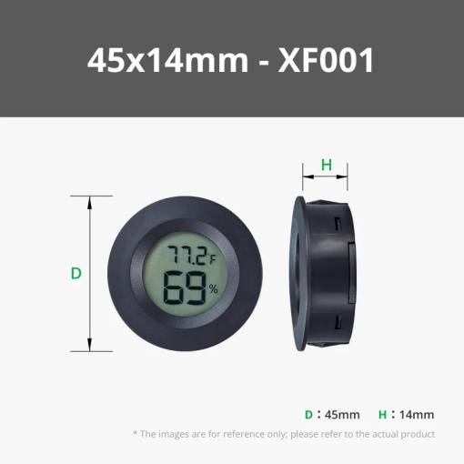 Termometru si higrometru digital cu ecran LCD model circular