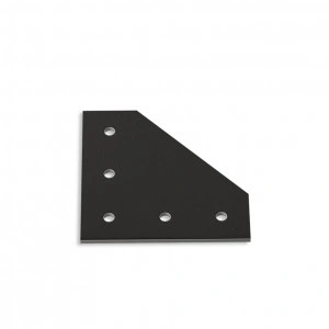 Conector L pentru profile aluminiu 30×30-negru anodizat
