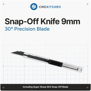 Cuțit de Precizie Snap-Off 9mm cu Mâner din Inox