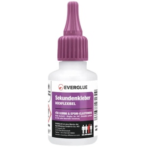 Everglue - adeziv cianoacrilat vâscozitate ridicată, flexibilitate ridicată, flacon dozator 50g