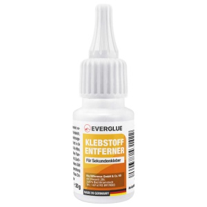 Everglue solvent pentru îndepărtarea adezivului, acetonă și acetat de etil, 20ml, flacon dozator
