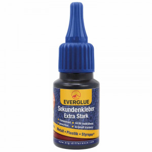 Everglue super glue cyanoacrylate (vascozitate medie) pentru metal, plastic, polistiren