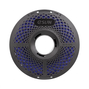 Detaliu filament eSUN PETG-Basic Blue, textură și culoare