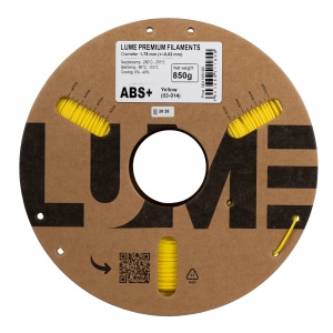 Filament ABS+ Lume High Speed 600mm/s Yellow 0.85kg, rolă unghi 2