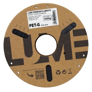 Detaliu înfășurare perfectă filament Lume PET-G Dark Grey - Reprapmania