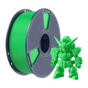 Detaliu textura filament Sunlu PLA+ 2.0 verde disponibil la Reprapmania