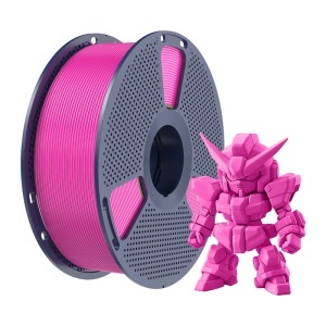 Detaliu textura filament Sunlu PLA+ 2.0 magenta disponibil la Reprapmania