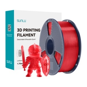 Filament Sunlu PLA+ Transparent Red 1kg