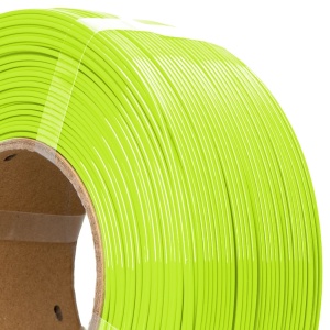 Detaliu filament PETG Hyper Speed Neon Lime AzureFilm pe rolă