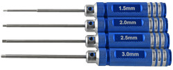 Set 4 șurubelnițe Allen 1.5-3.0mm