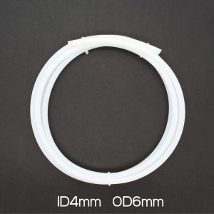 Tub PTFE 4x6mm alb-1metru