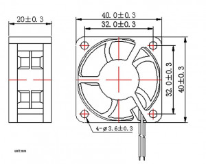 Ventilator GDSTIME 40x40x20 24V