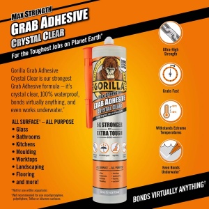 Adeziv constructie, Gorilla Glue, 270 ml, Transparent
