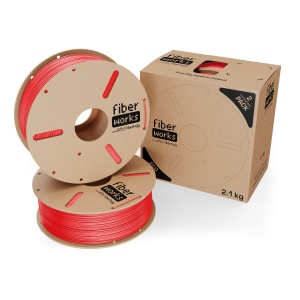 Filament Fiberlogy PETG FiberWORKS Red 2x1kg