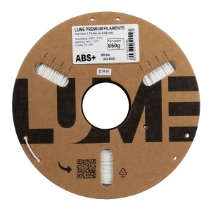 Filament ABS+ Lume High Speed 600mm/s White 0.85kg, rolă unghi 2
