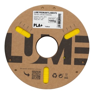 Rolă carton filament 3D Lume PLA+ Galben