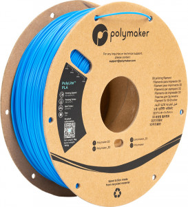 Filament POLYMAKER PolyLite PolyLite PLA Azure Blue 1Kg
