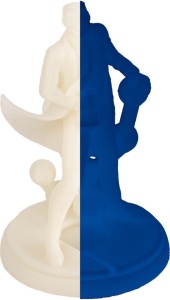 Filament POLYMAKER PolyLite PLA Glow in the Dark Blue 1kg