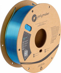 Filament POLYMAKER PolyLite Silk PLA Dual Color Chameleon Yellow-Blue 1Kg
