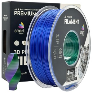 Filament Smart Print Silk PLA Tri Color Blue Green Purple 1kg