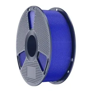 Piesa albastra vibranta printata 3D cu Sunlu PLA+ 2.0 la calitate inalta