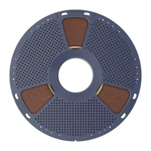 Piesă 3D printată cu filament Sunlu PLA+ Chocolate, evidențiind finisajul neted și detaliile clare
