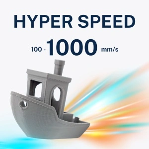 AzureFilm PETG Hyper Speed Green - viteza printare 100-1000mm/s reprapmania