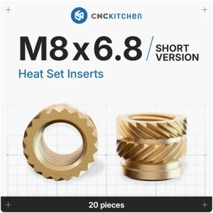 Piulițe Insertabile M8 Short - Pachet 20 Bucăți