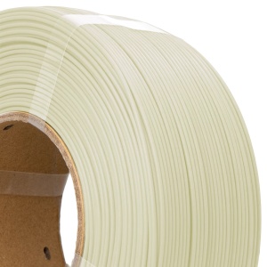 Detaliu filament PLA Glow In The Dark White AzureFilm pe rolă