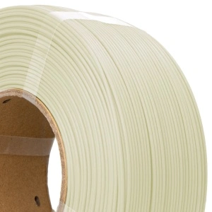 Detaliu filament PLA Glow In The Dark White AzureFilm pe rolă