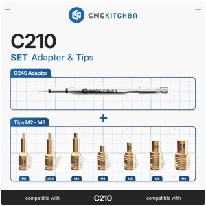 Soldering tips M5 cu adaptor C210