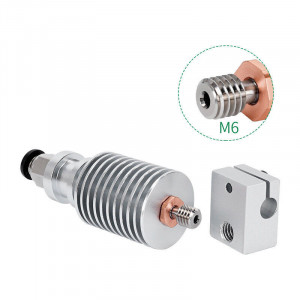 Surub tranzitie termica V6 Bi-Metal titan-cupru cu flansa