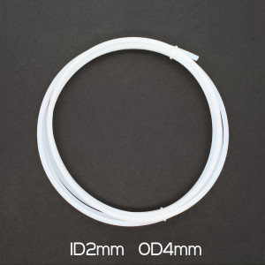 Tub PTFE 2x4mm alb-1metru