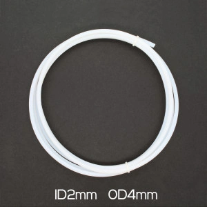 Tub PTFE 2x4mm alb-1metru