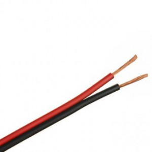 CABLU BIFILAR ROSU-NEGRU 2 X 0.75 mm pachet 10 metri