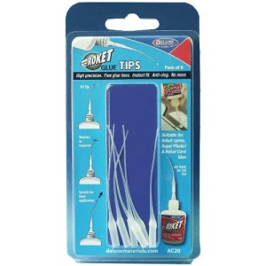 Deluxe Materials Roket Glue Tips - Vârfuri de Precizie pentru Adeziv (Set 6 buc)