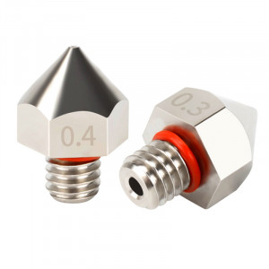 Duza din alama cromata Lata MK8 0,4mm