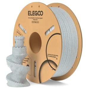Model 3D printat cu filament PLA Marble ELEGOO, efect de marmură