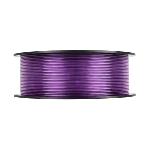 Rolă filament eSUN PETG-Basic Translucent Light Purple 1kg, vedere din față