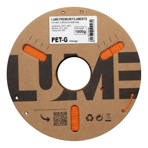 Rolă carton filament 3D Lume PET-G Orange