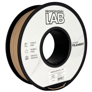 Filament Profesional Lab PLA Wood 1kg, aspect natural de lemn