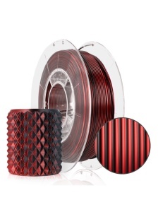 Filament Rosa 3D PLA Magic SILK Mistic Red (black+red) 300g