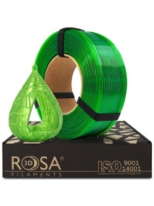 FILAMENT Rosa 3D ReFill PET-G Standard HS Light Green Transparent 1kg