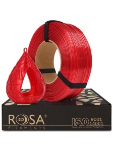 FILAMENT Rosa 3D ReFill PET-G Standard HS Red Transparent 1kg